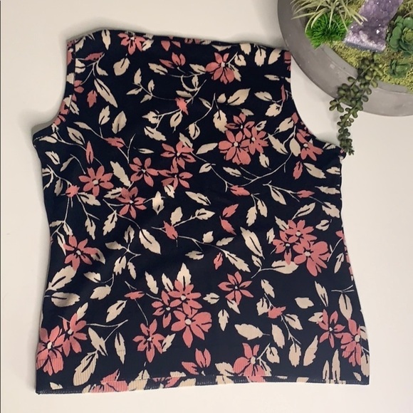 Vintage 1990s Moschino Floral wool Cardigan & Tank Top set women’s medium - Picture 6 of 12